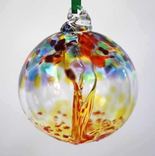 Click to view detail for DB-1025 Ornament - Party Mix With Orange Witchball $37
